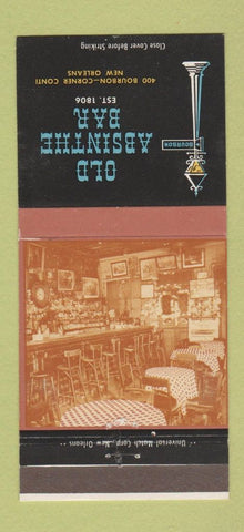 Matchbook Cover - Old Absinthe Bar New Orleans LA 30 Strike