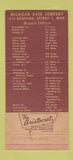 Matchbook Cover - Michigan Oven Company Detroit MI 30 Strike
