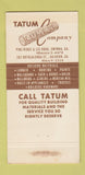 Matchbook Cover - Tatum Lumber Smyrna Calhoun GA 30 Strike