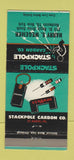 Matchbook Cover - Stockpole Carbon Harry Wegemer Rochester NY 30 Strike