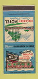 Matchbook Cover - Hillcrest Grill Motel Owens VA 30 Strike
