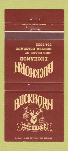 Matchbook Cover - Buckhorn Exchange Denver Colorado 30 Strike