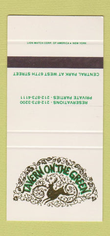 Matchbook Cover - Tavern on the Green New York City 30 Strike