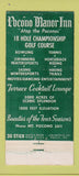 Matchbook Cover - Pocono Manor Inn PA 30 Stick