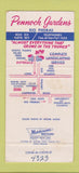 Matchbook Cover - Pennock Gardens Rio Piedras Puerto Rico girlie 30 Strike