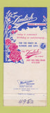 Matchbook Cover - Zimlich Flowers Mobile AL 30 Strike