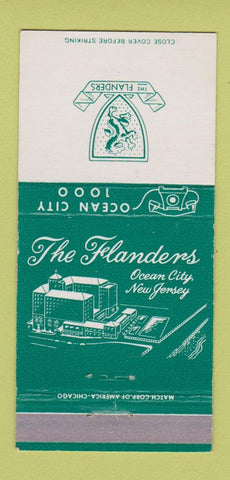 Matchbook Cover - The Flanders Hotel Ocean City NJ 30 Strike