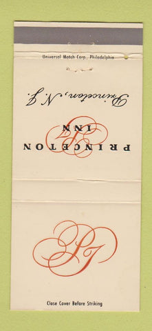 Matchbook Cover - Princeton Inn NJ 30 Strike