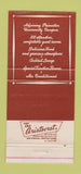 Matchbook Cover - Princeton Inn NJ 30 Strike