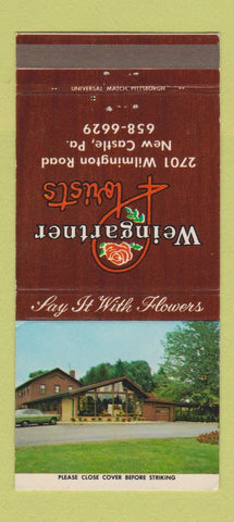 Matchbook Cover - Weingarten Flowers New Castle PA 30 Strike