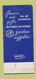 Matchbook Cover - Weingarten Flowers New Castle PA 30 Strike