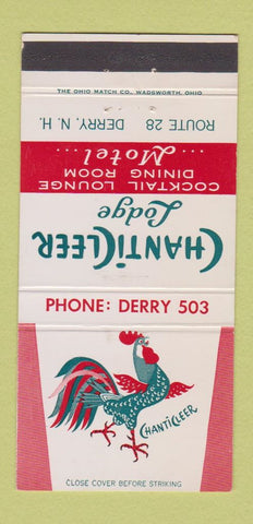 Matchbook Cover - Chanticleer Lodge Derry NH rooster 30 Strike