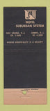 Matchbook Cover - Hotel Suburban East Orange NJ 30 Stick
