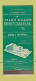 Matchbook Cover - Whitcomb Motor Hotel San Francisco CA WEAR 30 Strike