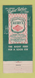 Matchbook Cover - Glesby's Feed Monrovia CA WEAR 30 Stick