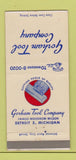 Matchbook Cover - Gorham Tool Company Detroit MI 30 Strike