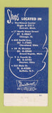 Matchbook Cover - Talls Girls Shop Clothes Detroit Chicago Cleveland 30 Strike