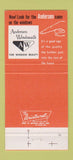 Matchbook Cover - Andersen Windows Kimball Russell Detroit MI 30 Strike