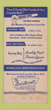 Matchbook Cover - Brass Rails Bar Detroit MI WEAR 30 Strike