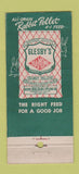 Matchbook Cover - Glesby's Feed Monrovia CA WEAR 30 Stick