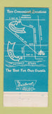Matchbook Cover - Crestwood Motel Detroit MI 30 Strike
