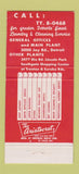 Matchbook Cover - Queen Quality Laundry Detroit MI Lincoln Park 30 Strike