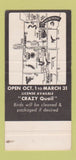 Matchbook Cover - Sun Shooting Preserve Salina KS hunting SAMPLE 30 Strike