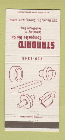 Matchbook Cover - Standard Composite Die Detroit MI 30 Strike