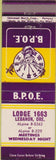 Matchbook Cover - Matchbook Cover Elks Club Lebanon OR