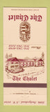 Matchbook Cover - The Chalet Little Switzerland NC 30 Strike