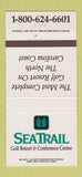 Matchbook Cover - Seatrail Golf Resort  NC 30 Strike