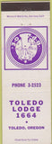 Matchbook Cover - Matchbook Cover Elks Club Toledo OH