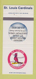 Matchbook Cover - St Louis Cardinals Baseball Midway Lodge St Louis MO 30 Strike