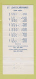 Matchbook Cover - St Louis Cardinals Baseball Midway Lodge St Louis MO 30 Strike