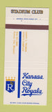 Matchbook Cover - Kansas City Royals Baseball MO 1981 30 Strike