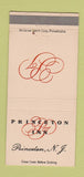 Matchbook Cover - Princeton Inn NJ 30 Strike