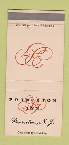 Matchbook Cover - Princeton Inn NJ 30 Strike