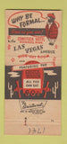 Matchbook Cover - Las Vegas Lounge Moorhead MN girlie 30 Strike