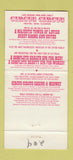 Matchbook Cover - Circus Circus Hotel Casino Las Vegas NV girlie 30 Strike