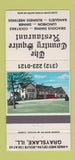 Matchbook Cover - Country Squire Restaurant Grayslake IL WEAR 30 Strike