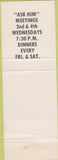 Matchbook Cover - Matchbook Cover Elks Club Sitka AK