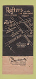 Matchbook Cover - Rafters Restaurant Sepulveda CA 30 Strike