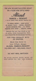 Matchbook Cover - Alisal Ranch Resort Solvang CA WORN 30 Stick