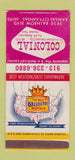 Matchbook Cover - Colonial Motel Kansas City KS Best Western STAINED 30 Strike