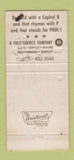 Matchbook Cover - Bedford Pool Tables Mission KS billiards 30 Strike