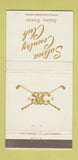 Matchbook Cover - Salina Country Club Salina KS 30 Strike