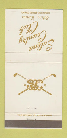 Matchbook Cover - Salina Country Club Salina KS 30 Strike