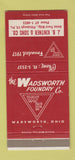 Matchbook Cover - Wadsworth Foundry JB Kintner Pittsburgh PA 30 Strike