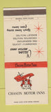 Matchbook Cover - Chason Motor Inns CHAIN 30 Strike