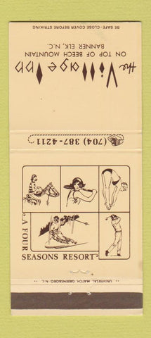 Matchbook Cover - Village Inn Banner Elk NC 30 Strike